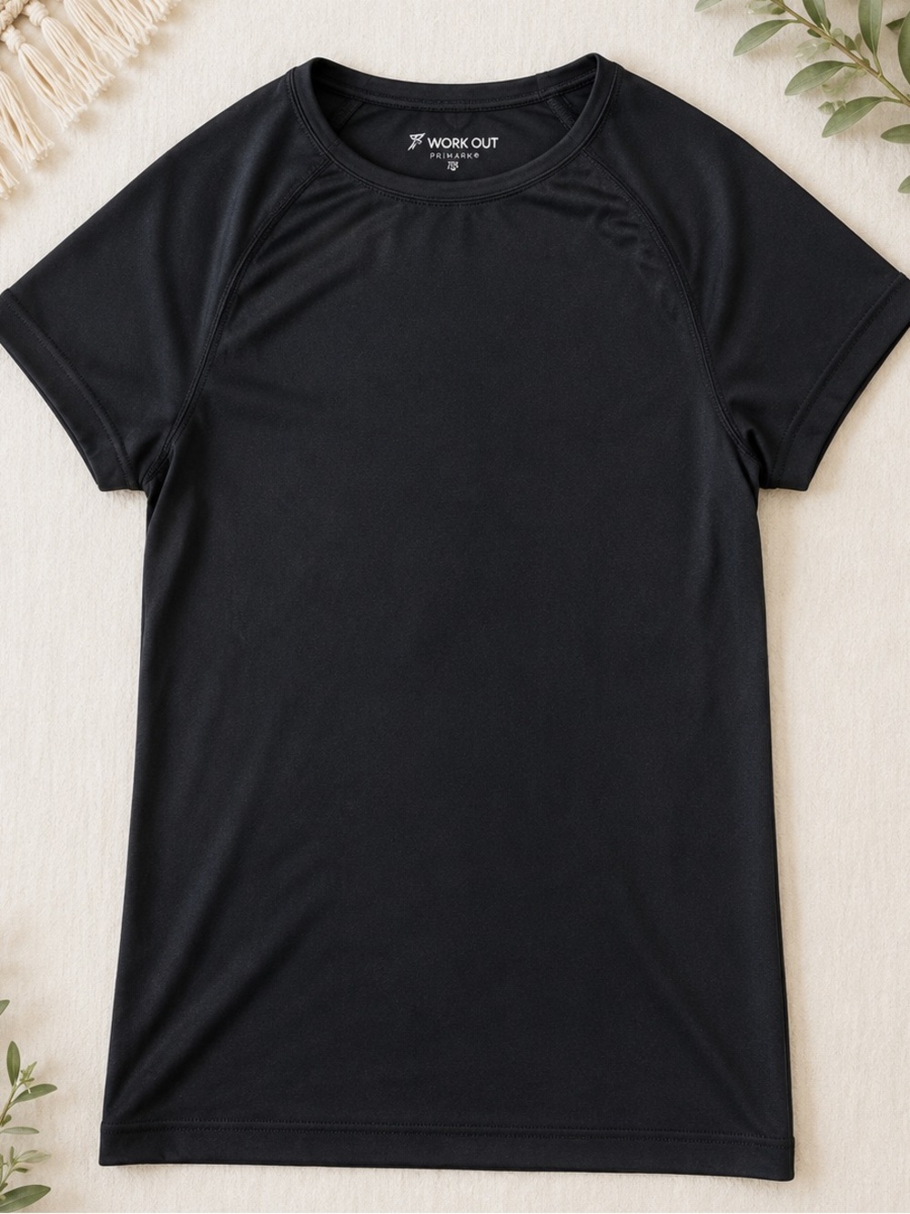 Black 'WORK OUT' Performance Tee